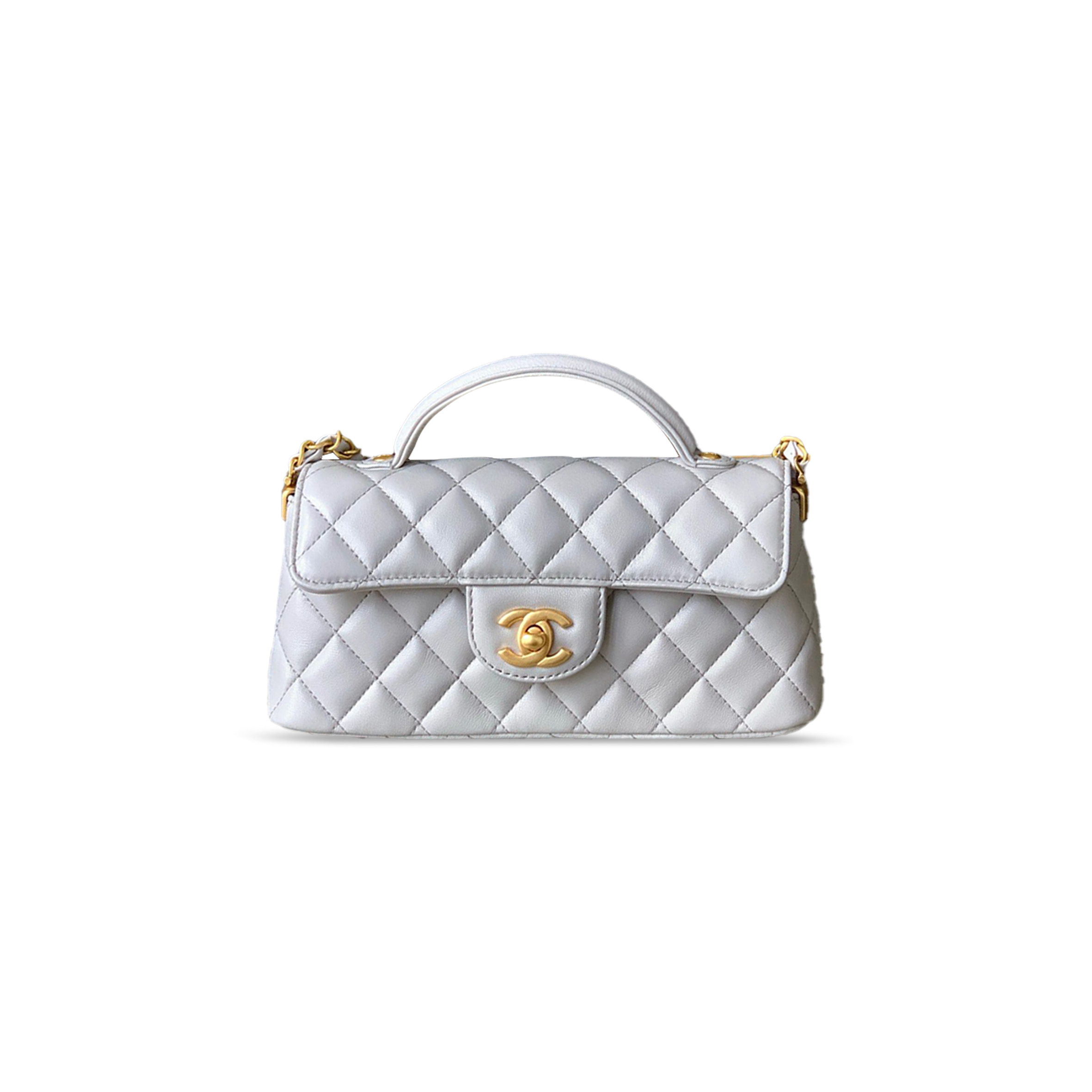 CHANEL MINI TOP HANDLE FLAP BAG AS5354 (22*12*6cm)